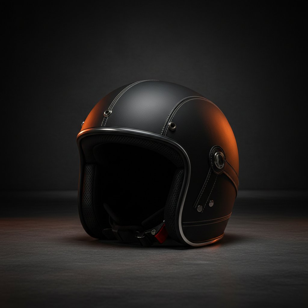 Axor Retro Jet Leather Dull Black (Trim Open Face)