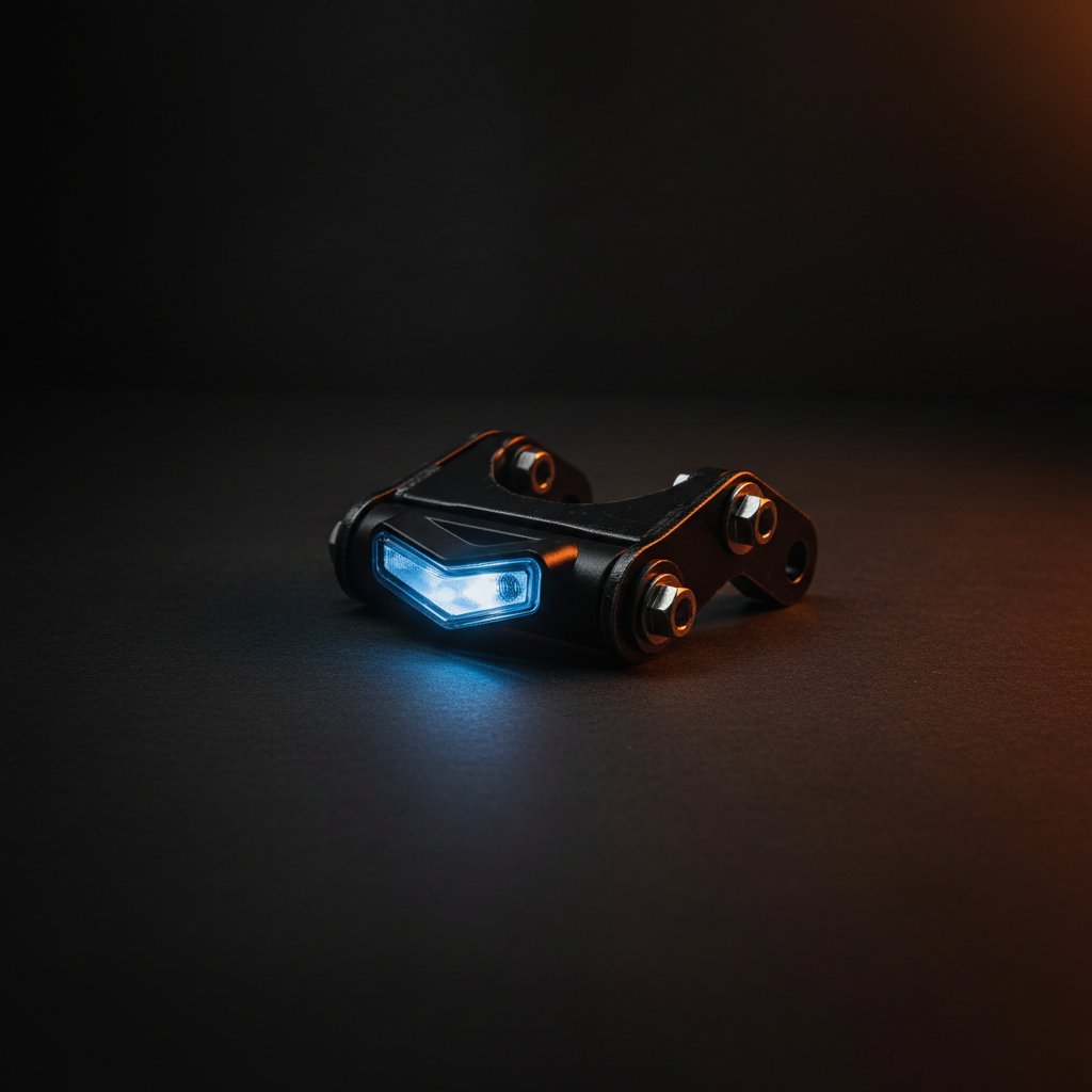 Trio Edge Blue R270 Indicator + JB Tail Tidy Black Mild Steel