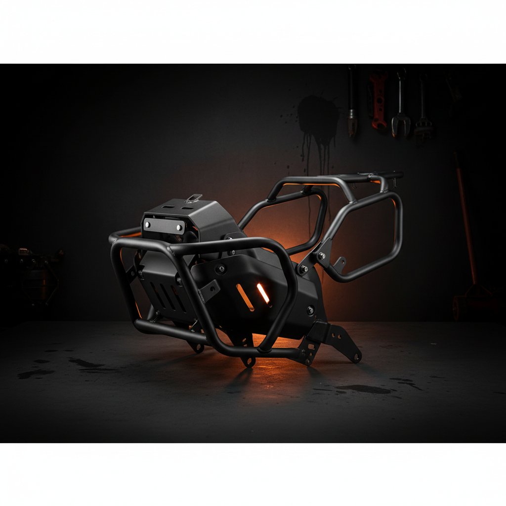 Meteor Combo — Crash Guard+Bash Plate+Carrier+Saddle Stay