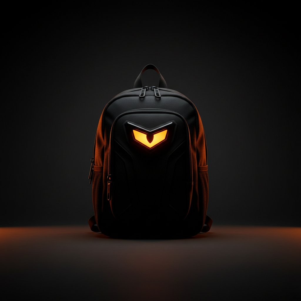 Backpack Mini Bag Eye LED Black