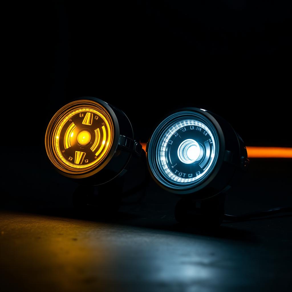 Foglight Pair Yellow White Economy 2.0